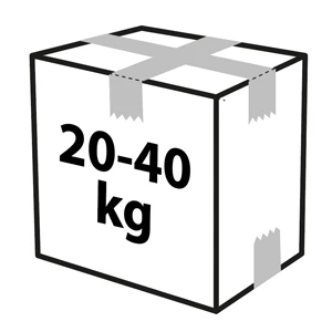 Dozen tussen 20 en 40 kg van tape voorzien